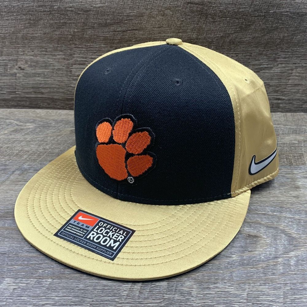 Nike Clemson TIGERS Hat Ball Cap ADJUSTABLE Flat Bill 2016 NATIONAL CHAMPIONS